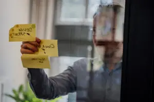 Post it op scherm
